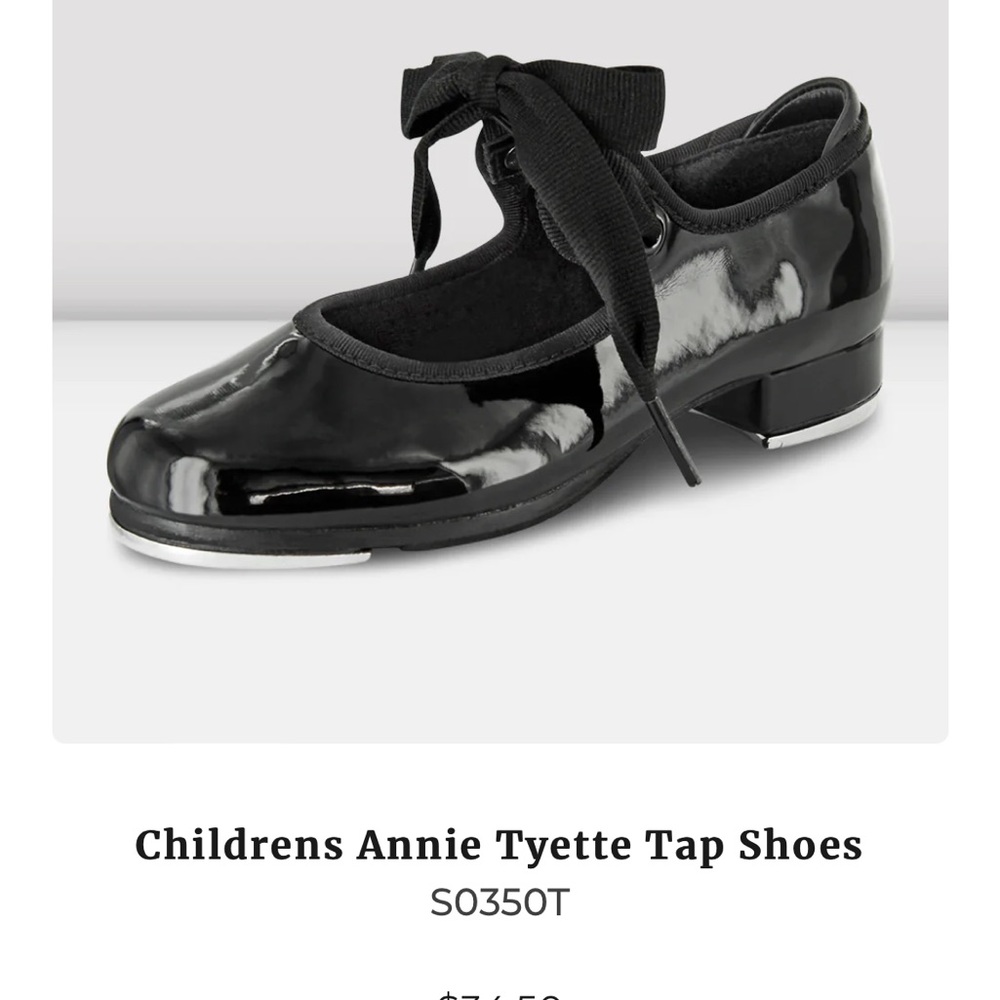 Bloch Annie Tyette Tap Shoes - Size Toddler 7